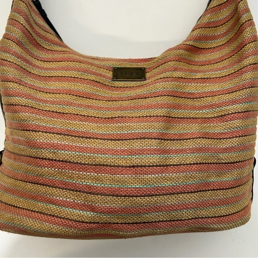 Dakine Multicolored Striped Weave Shoulder Bag